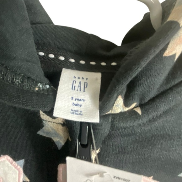 GAP Kids Sweatshirt &Pant Set Blue Multi Colored Star Hoodie - Picture 7 of 14